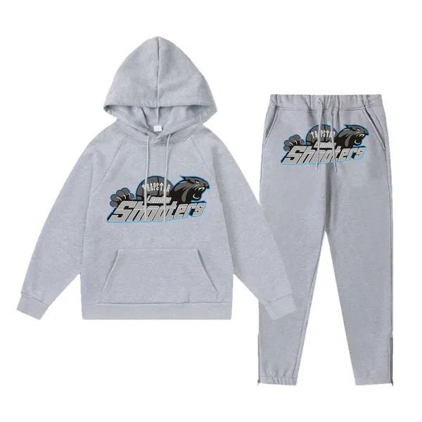Trapstar London Shooters Gray Hoodie and Sweatpants Set - 1