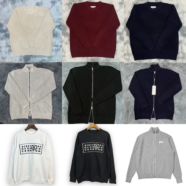 Maison Margiela Knitwear Rib-knit crew-neck sweater product detail image 1