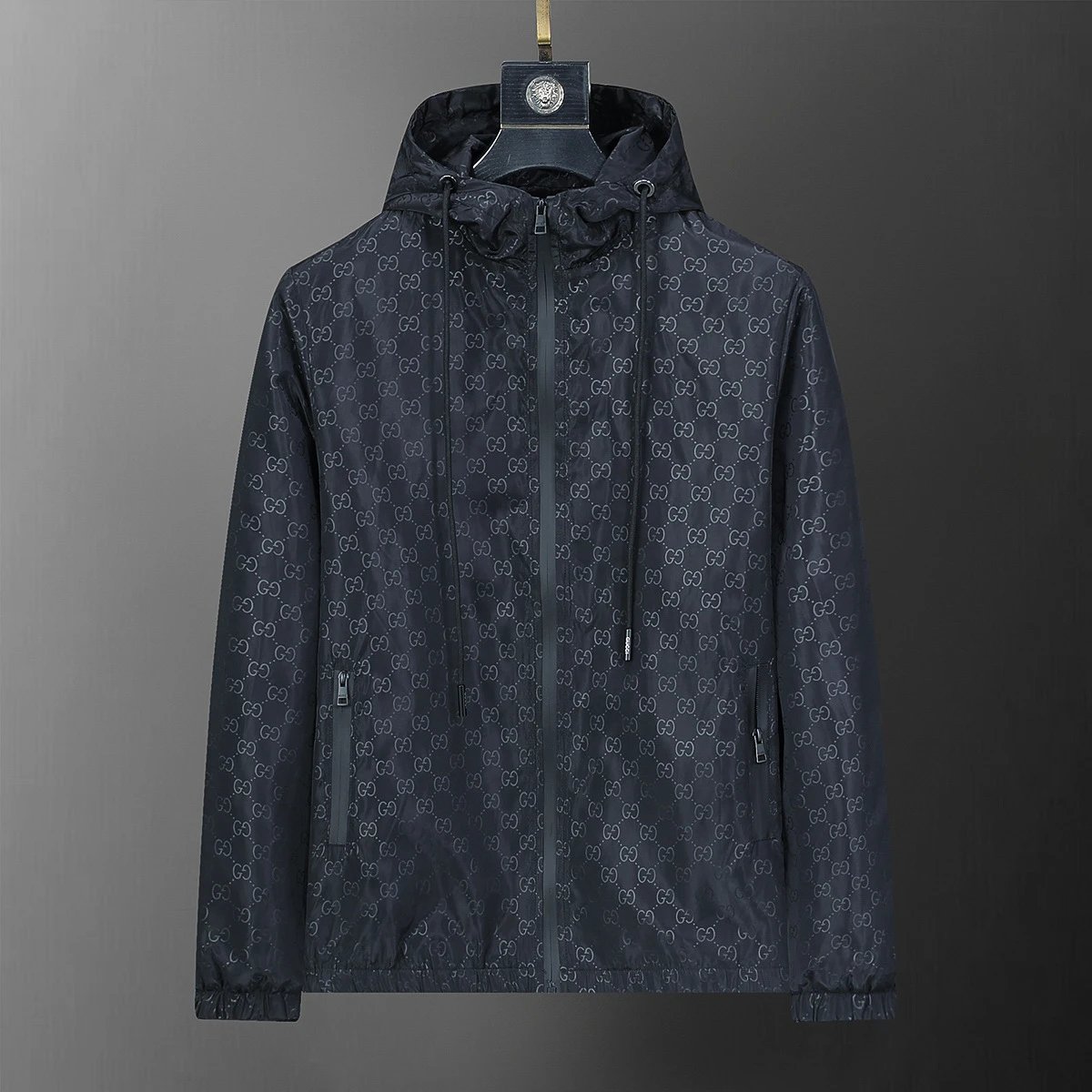Prada Re-Nylon Hooded Windbreaker Army Green Jacket - 17