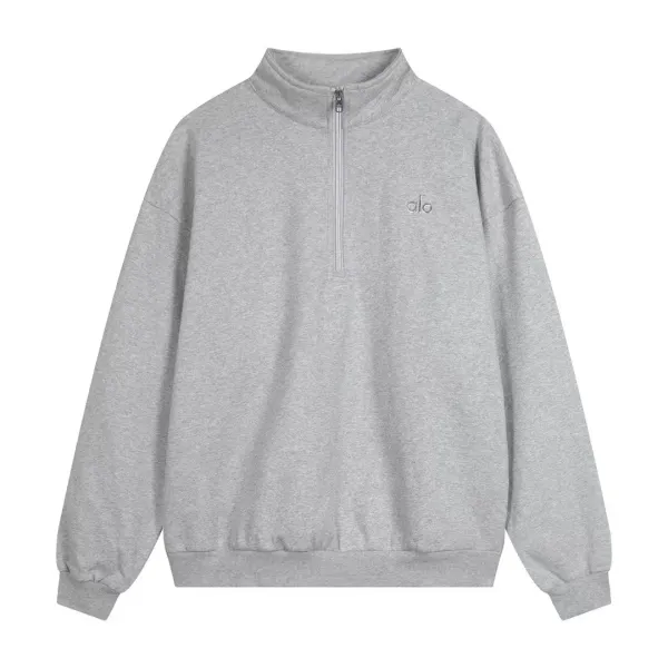 Alo Half-Zip Pullover Navy Blue Sweatshirt Hoodie - 7