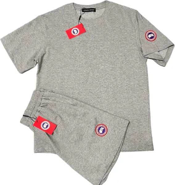 Canada Goose Arctic Program T-Shirt and Shorts Set Gray - 1