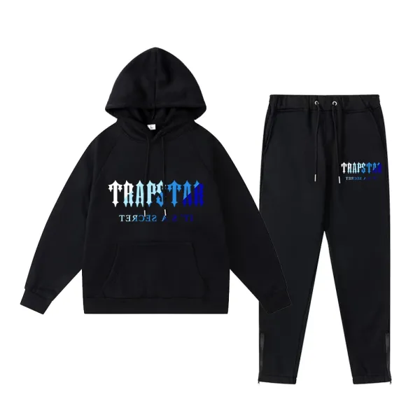 Trapstar It's A Secret Hoodie and Sweatpants Set Black - 1