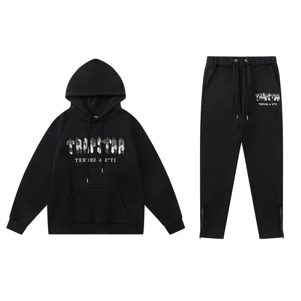 Trapstar It's A Secret Hoodie and Sweatpants Set Black - 1