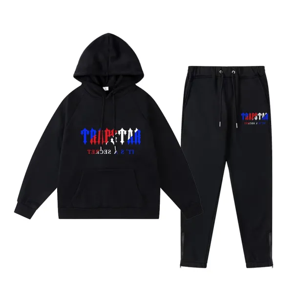 Trapstar It's A Secret Hoodie and Sweatpants Set Black - 1