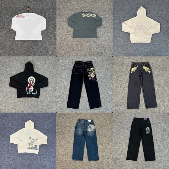 AA-New Casual Denim Jeans and Hoodie Set Whatsapp+86 137 5057 8997