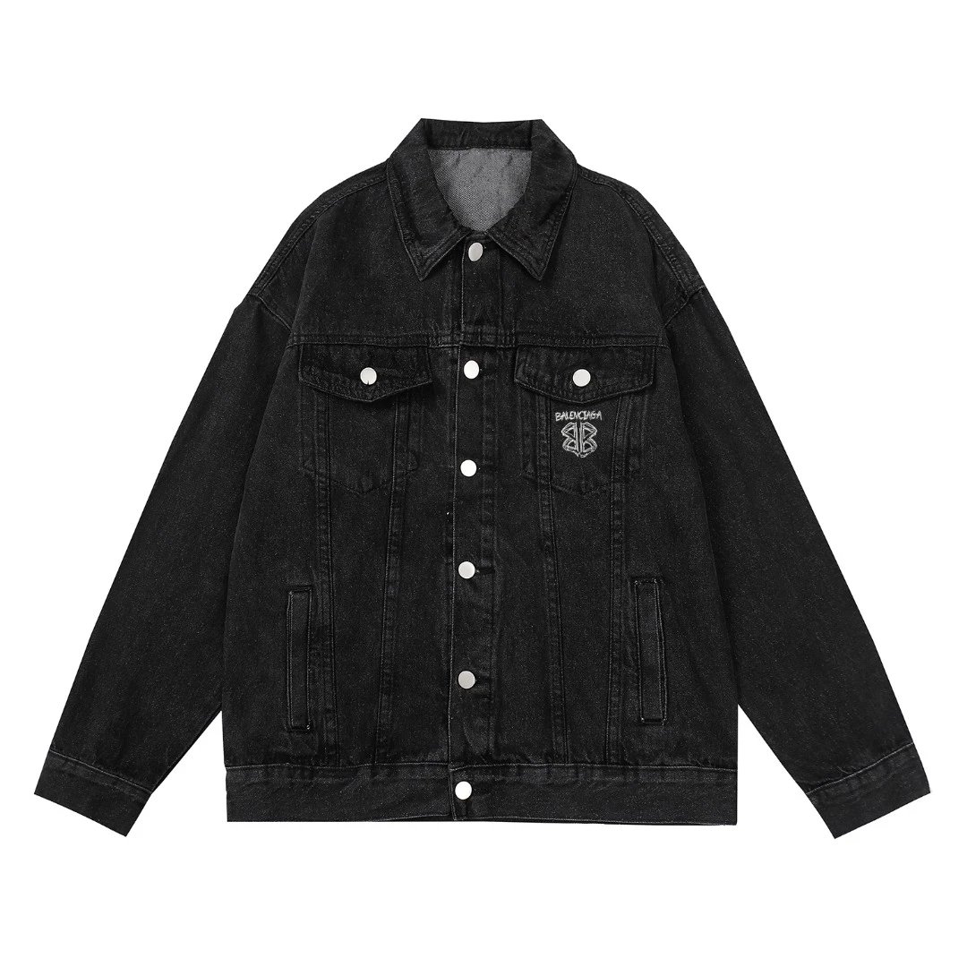 Palm Angels Jackets Washed denim trucker jacket image 7