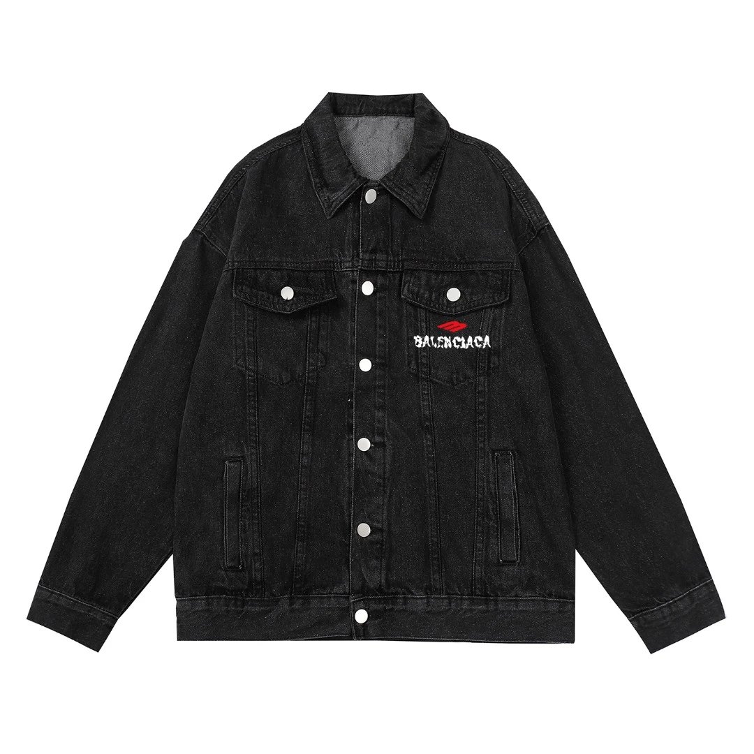 Palm Angels Jackets Washed denim trucker jacket image 8