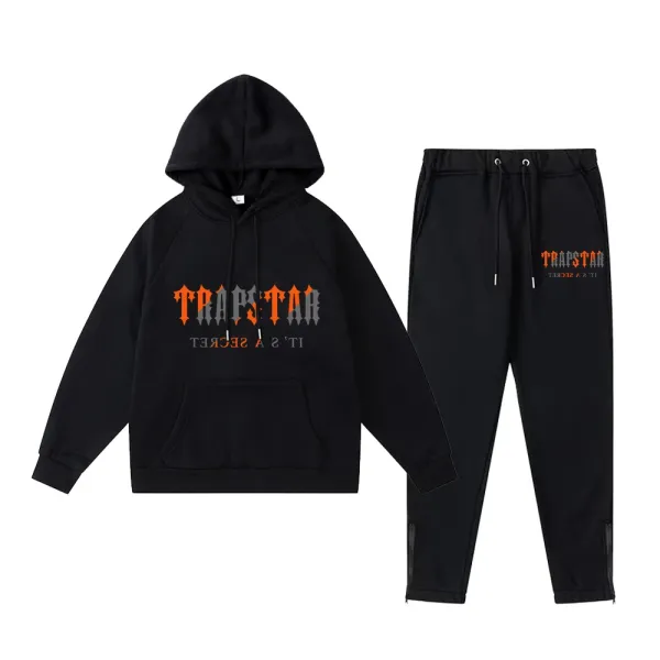 Trapstar It's A Secret Hoodie and Sweatpants Set Black - 1