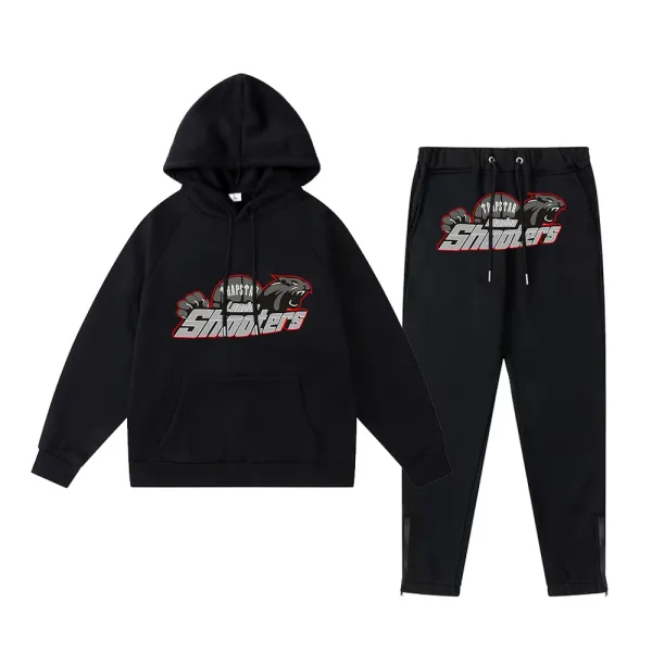 Trapstar London Shooters Hoodie and Sweatpants Set Black - 1