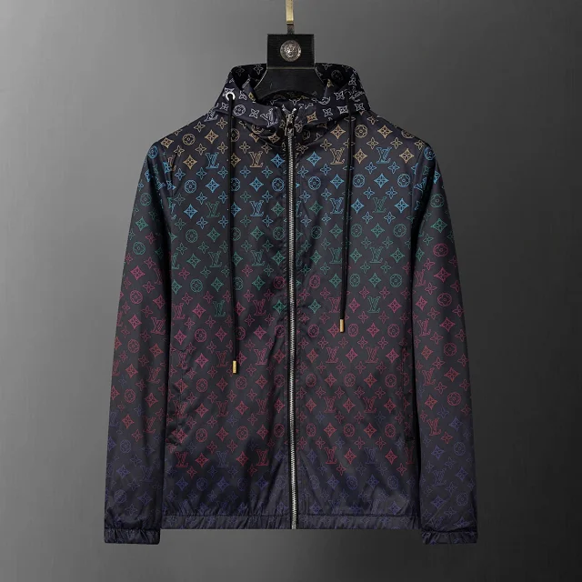 Louis Vuitton Jackets Hooded Monogram Windbreaker product detail image 12