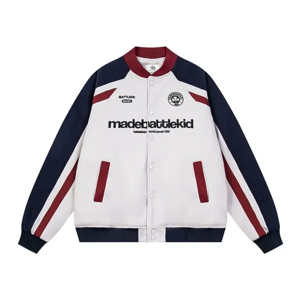 Design NEVRALER V-Stripe Windbreaker Jacket in Khaki and Black Outerwear.windbreaker - 9