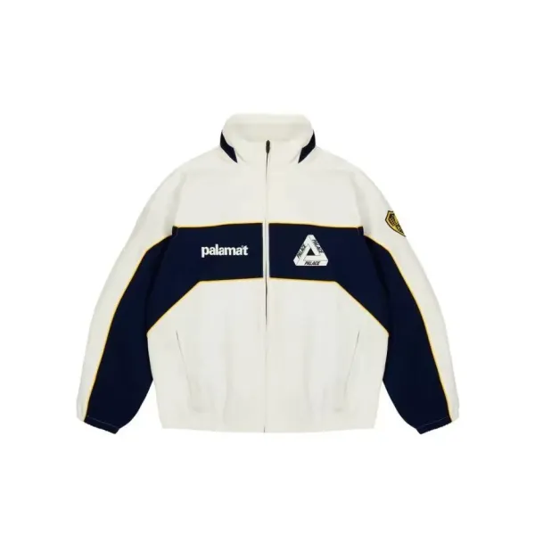 Design NEVRALER V-Stripe Windbreaker Jacket in Khaki and Black Outerwear.windbreaker - 4
