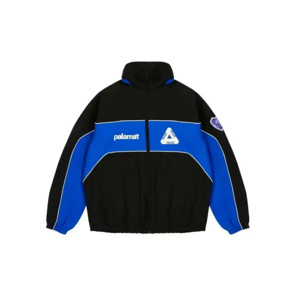 Design NEVRALER V-Stripe Windbreaker Jacket in Khaki and Black Outerwear.windbreaker - 5