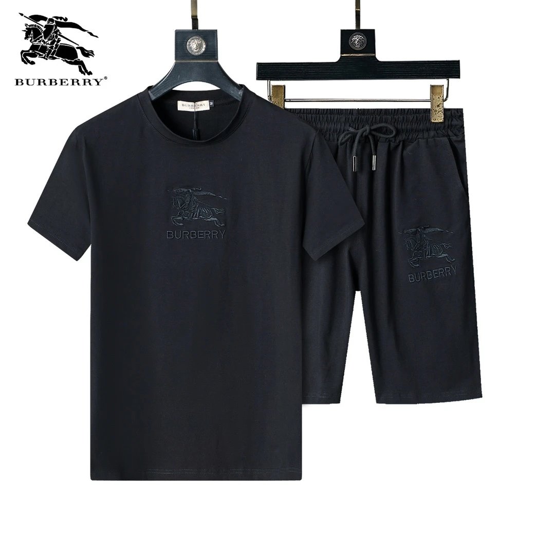 Balenciaga Logo Print Half-Zip Polo Shirt and Shorts Set Beige - 8