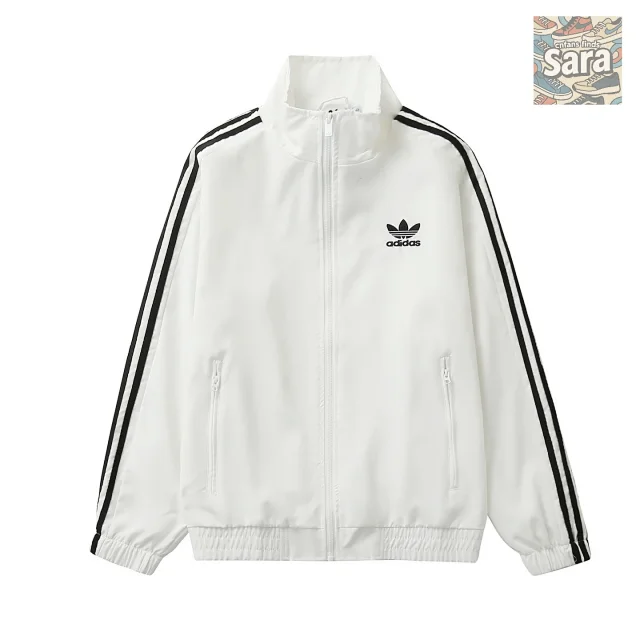 Adidas Jackets Three-Stripe Zip-Up Track Jacket product detail image 15