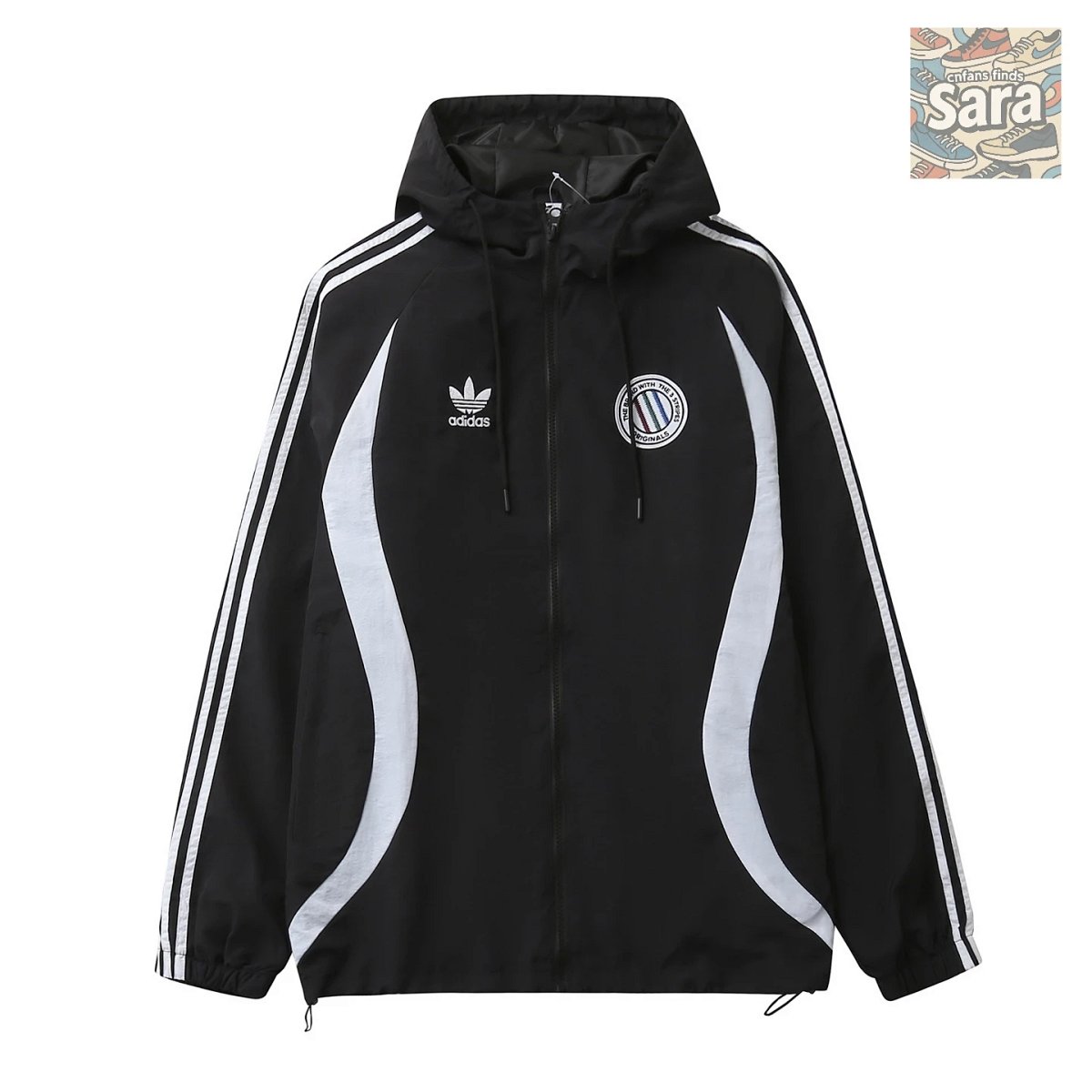 Adidas Originals Track Jacket White Outerwear product detail 2 in Litbuy spreadsheet finds