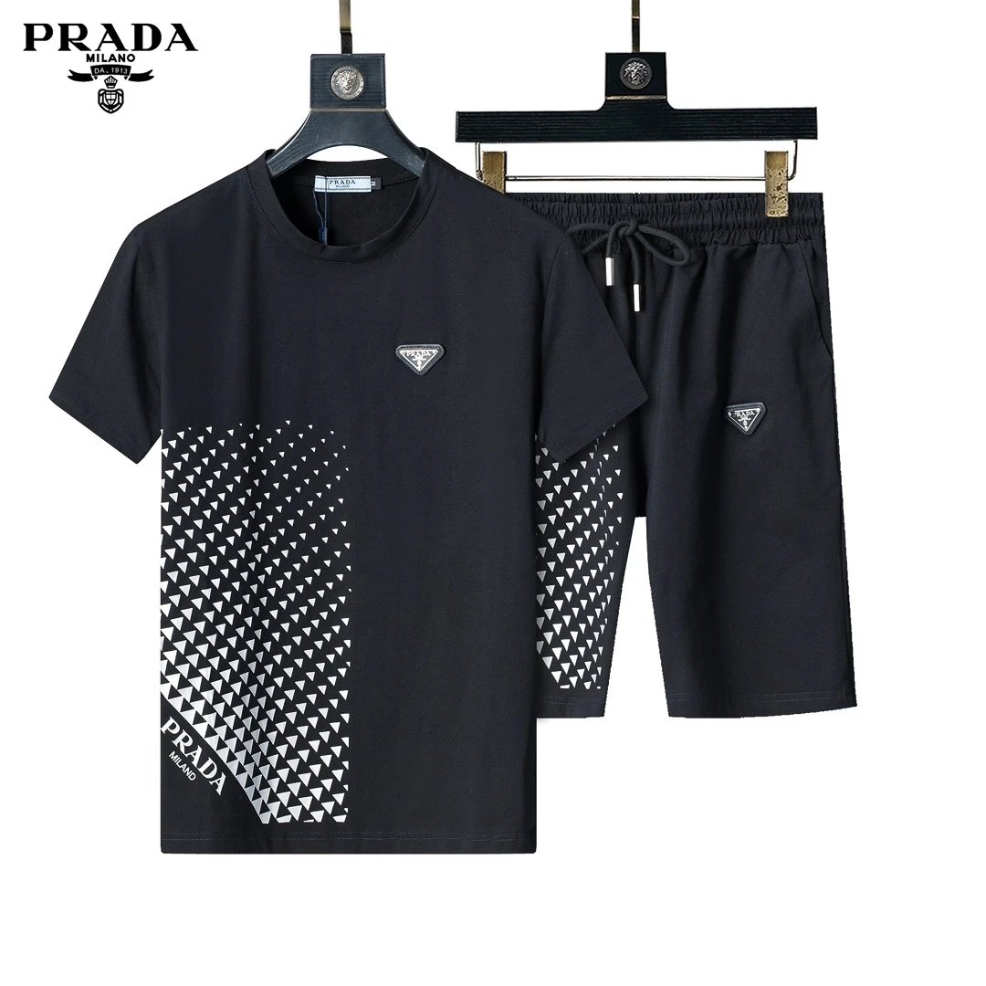 Balenciaga Logo Print Half-Zip Polo Shirt and Shorts Set Beige - 9