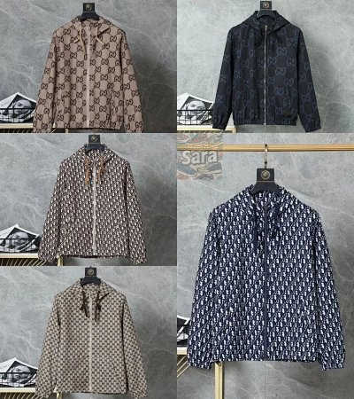 Gucci GG Supreme Hooded Windbreaker Jacket [20 styles]