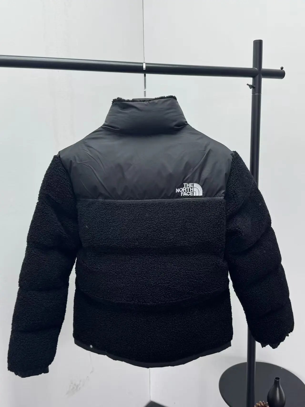 The North Face Sherpa Fleece Puffer Jacket Beige Down Jacket - 8