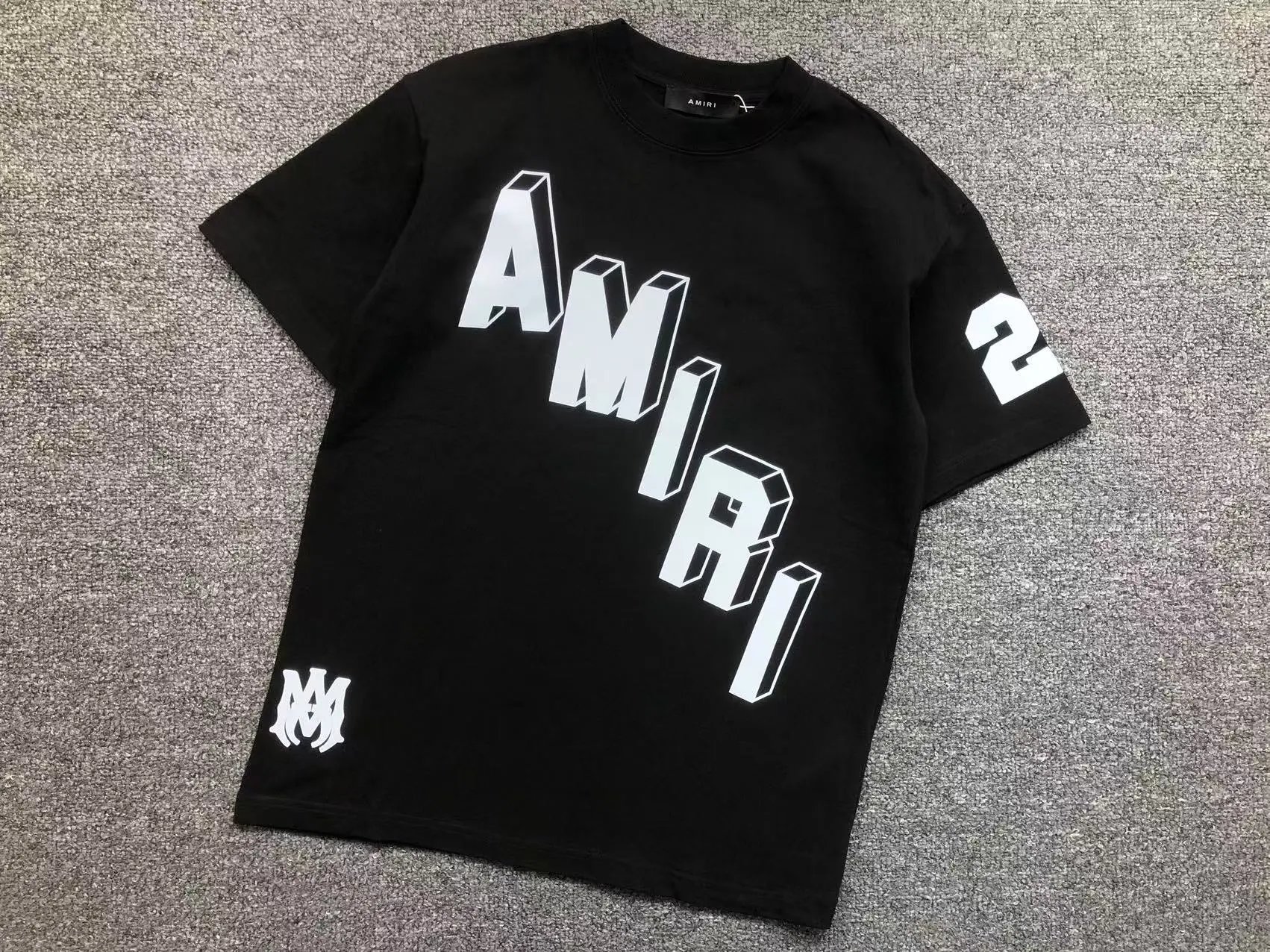 Amiri T-Shirts — black colorway — USFans Spreadsheet photo