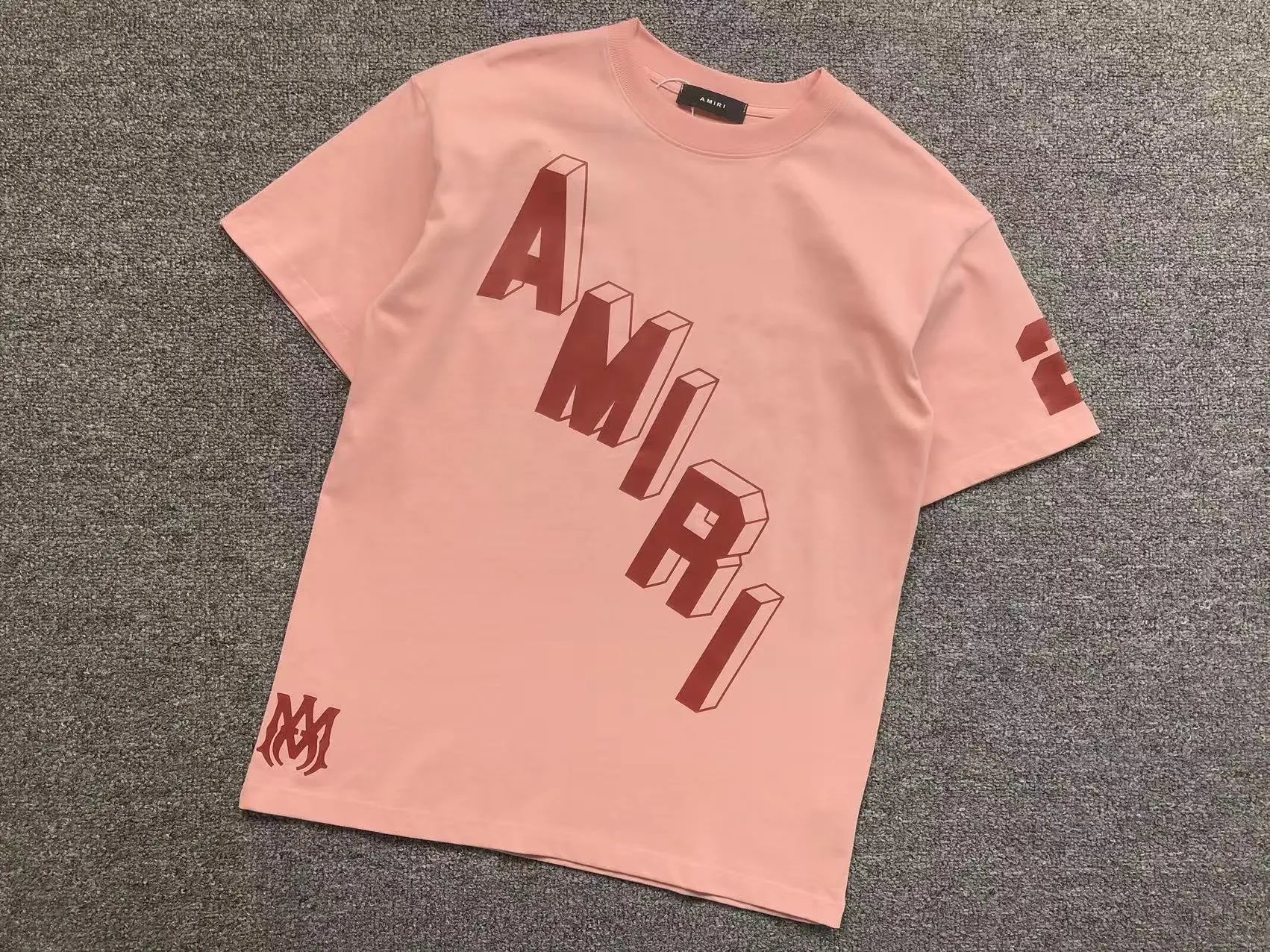 Amiri T-Shirts — Pink colorway — USFans Spreadsheet photo
