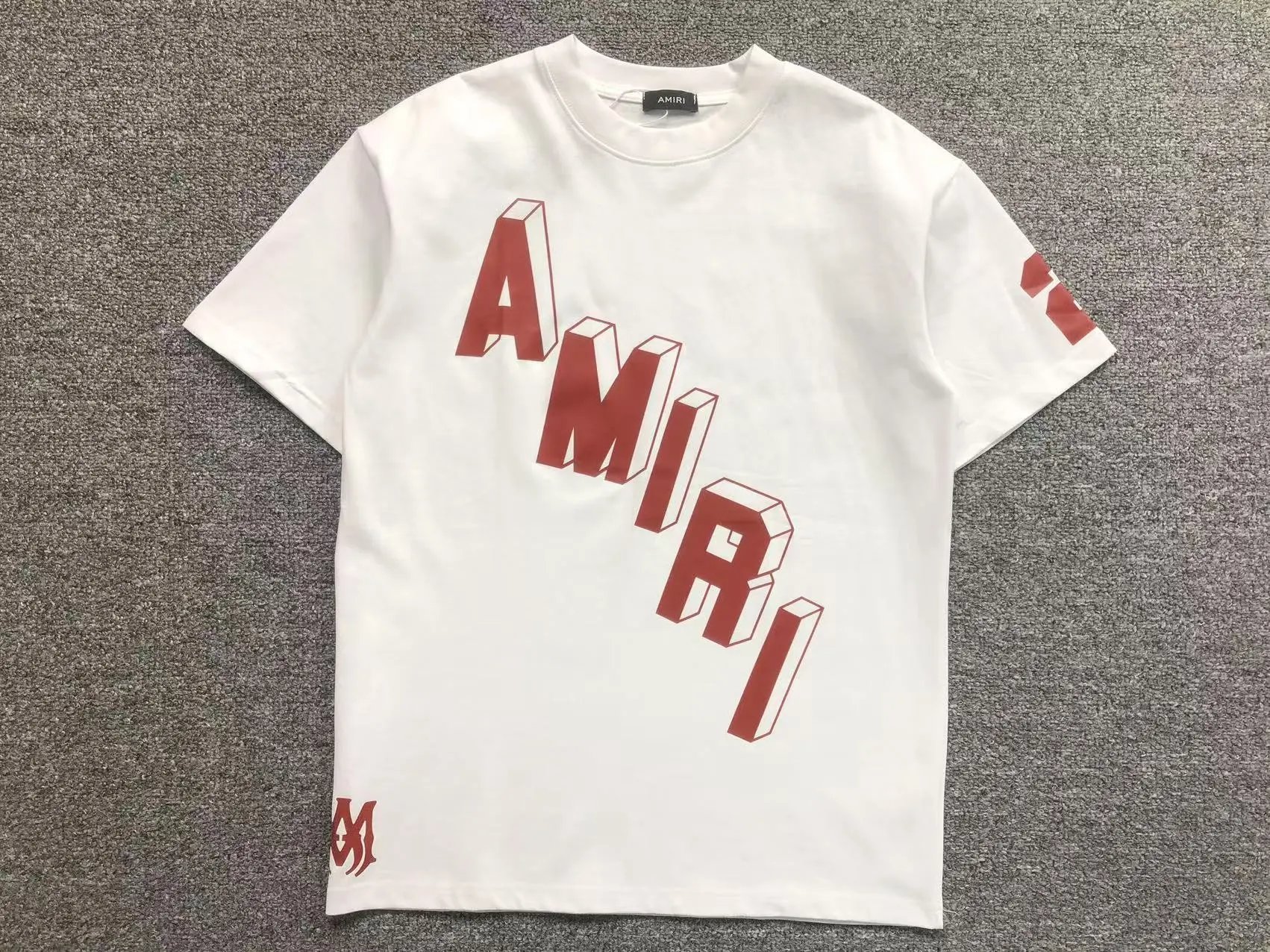 Amiri T-Shirts — white colorway — USFans Spreadsheet photo