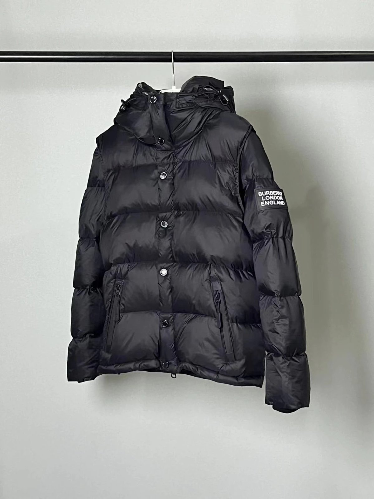 DX333 Reversible Detachable Hood Puffer Jacket Couple's Down Coat