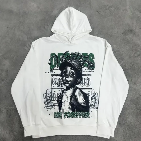 Design World Wide Valley Fake Money Hoodie White Hoodie - 5