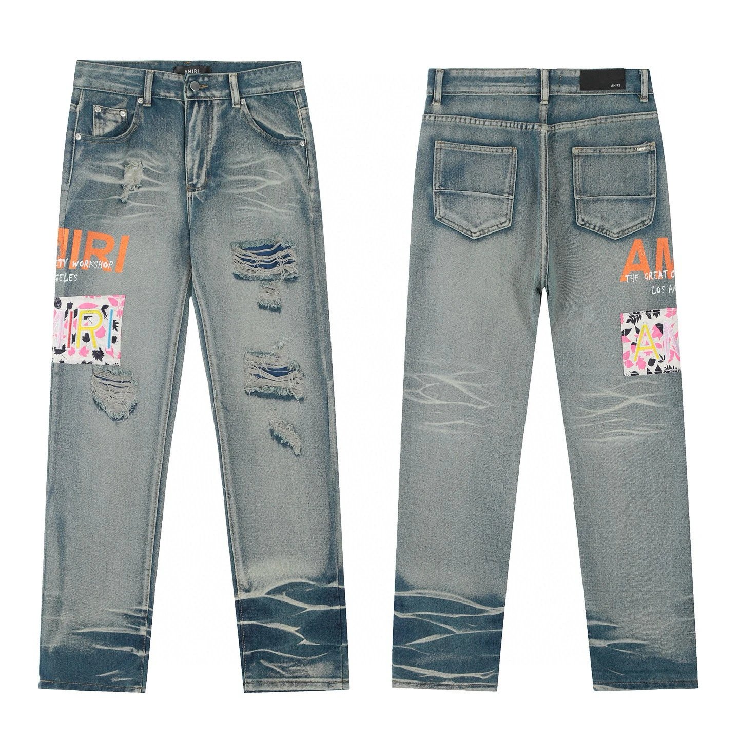 Louis Vuitton Jeans Straight-Leg Denim — 37