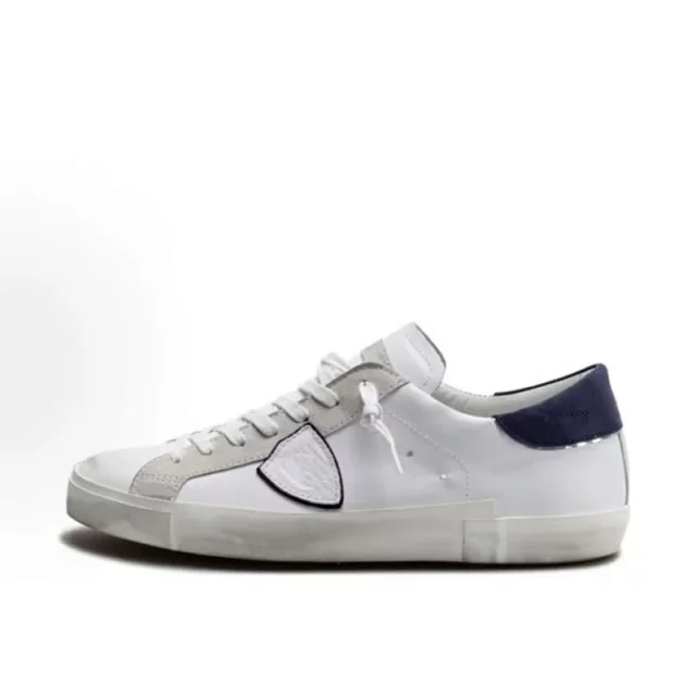 Philippe Model Sneakers Distressed low-top with shield side patch product detail image 4