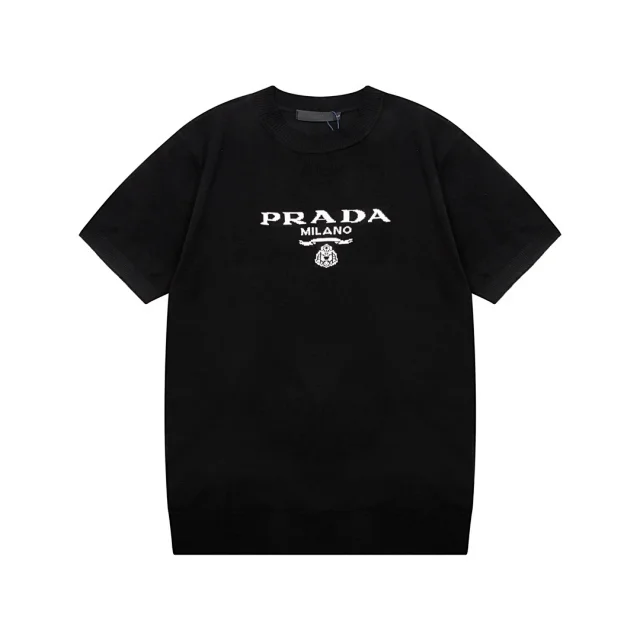 Fendi Knitwear Short-Sleeve Crewneck Knit Sweater product detail image 2