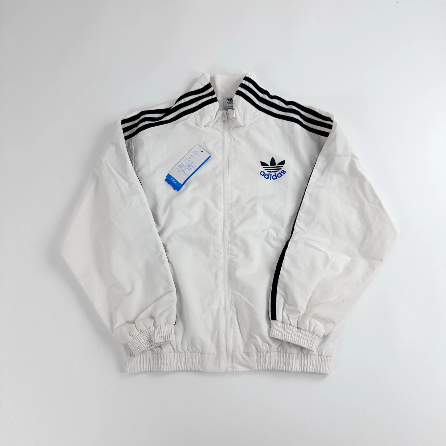 Adidas Windbreaker Black Hooded Jacket Outerwear - 12