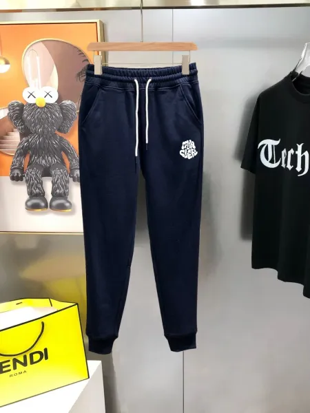 Prada Logo Patch Sweatpants Gray - 13