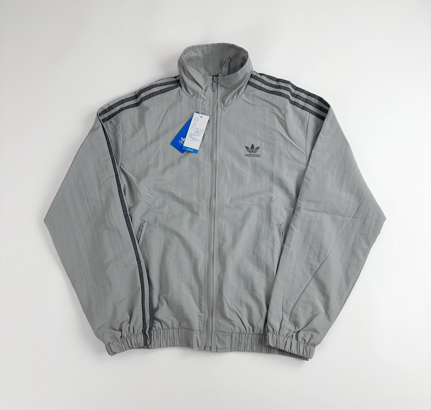 Adidas Windbreaker Black Hooded Jacket Outerwear - 10
