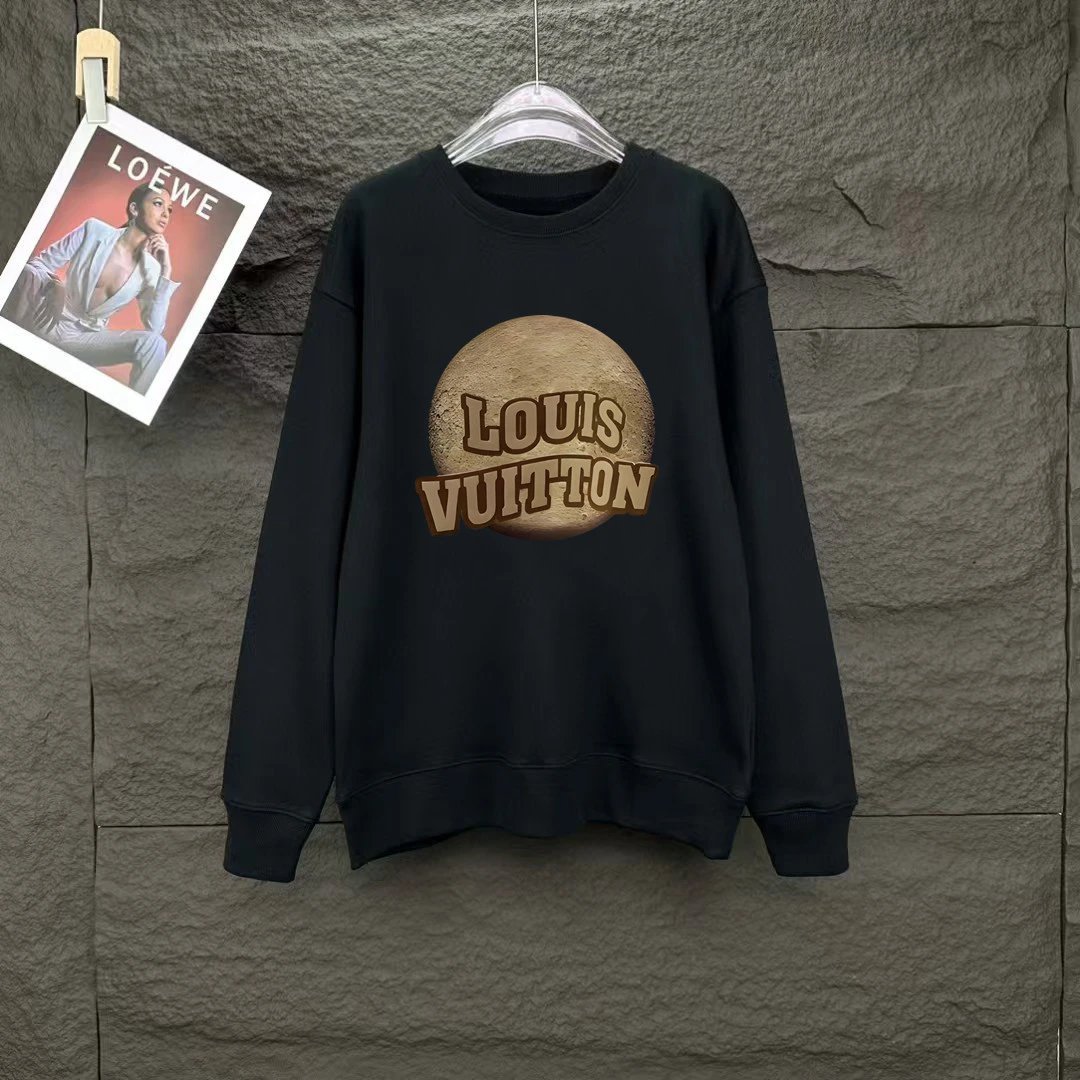 Louis Vuitton Moon Logo Black Oversized Hoodie