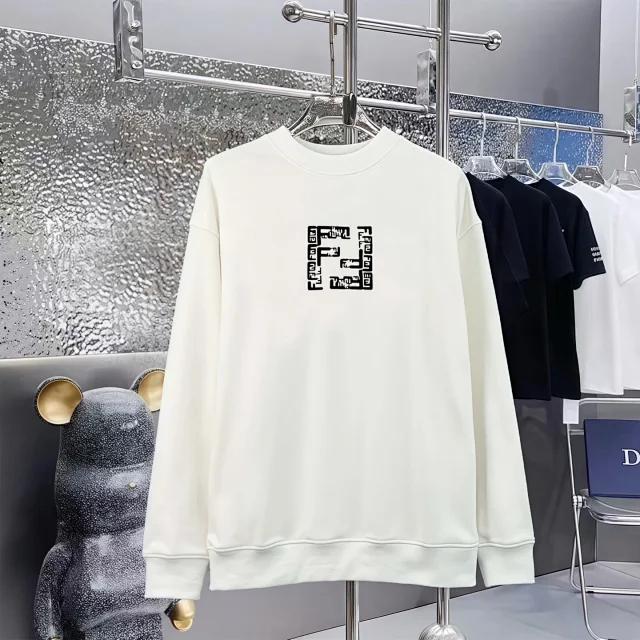 Fendi Hoodies & Sweatshirts Crewneck logo-print sweatshirt product detail image 15