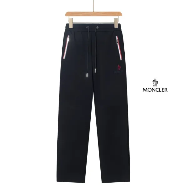 Moncler Logo-Embroidered Track Pants Navy Sweatpants - 1