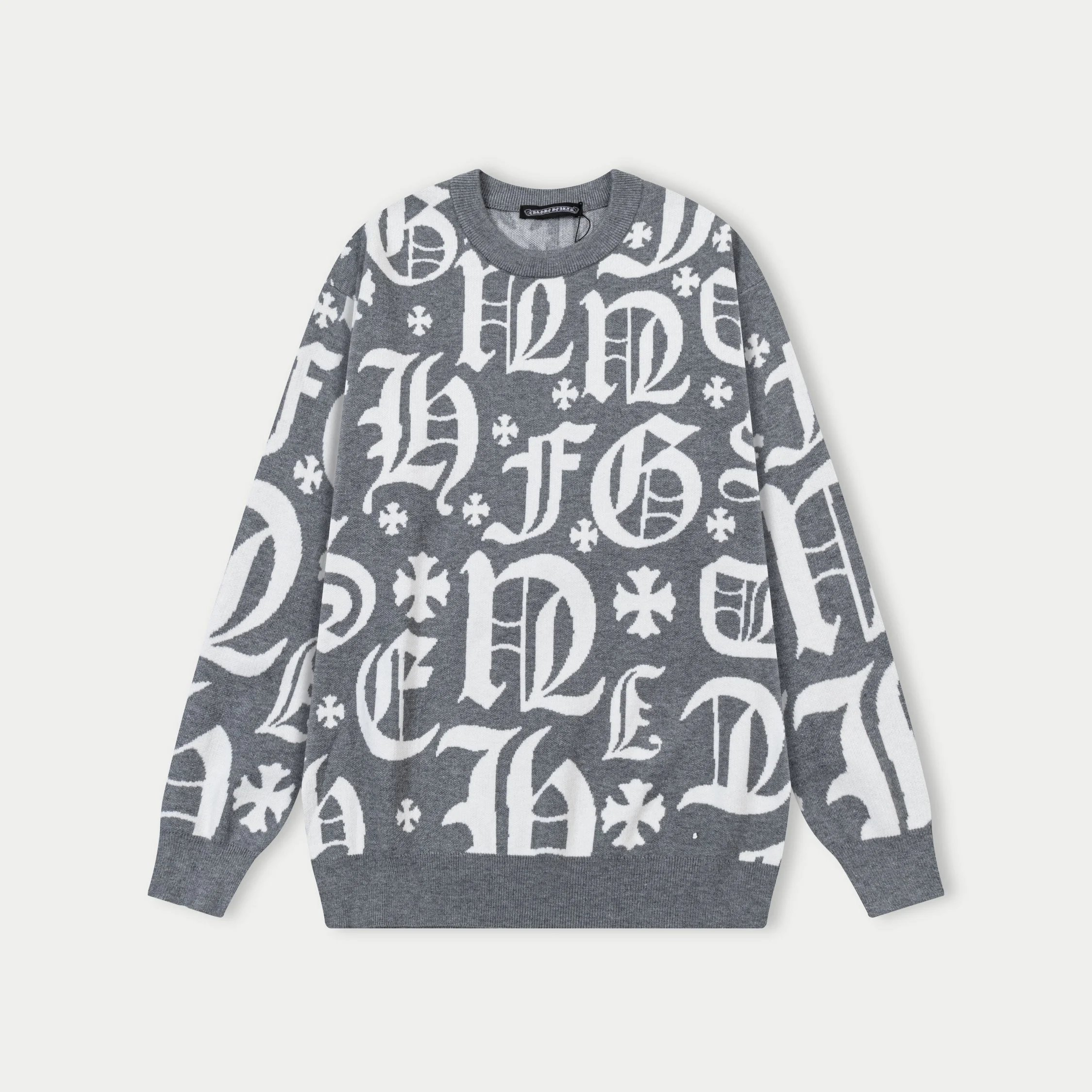 Gucci GG Pattern Knit Sweater White - 6