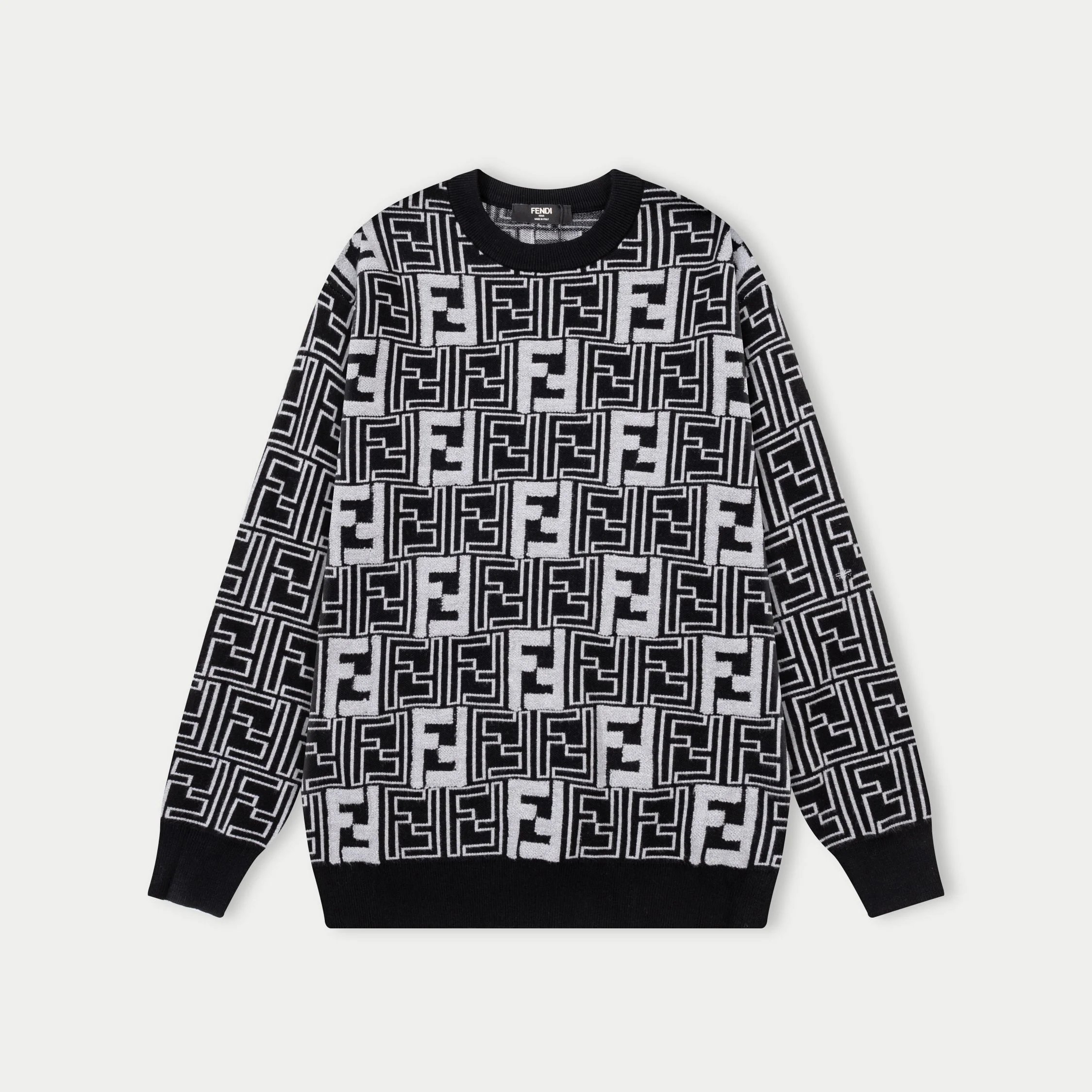 Gucci GG Pattern Knit Sweater White - 14