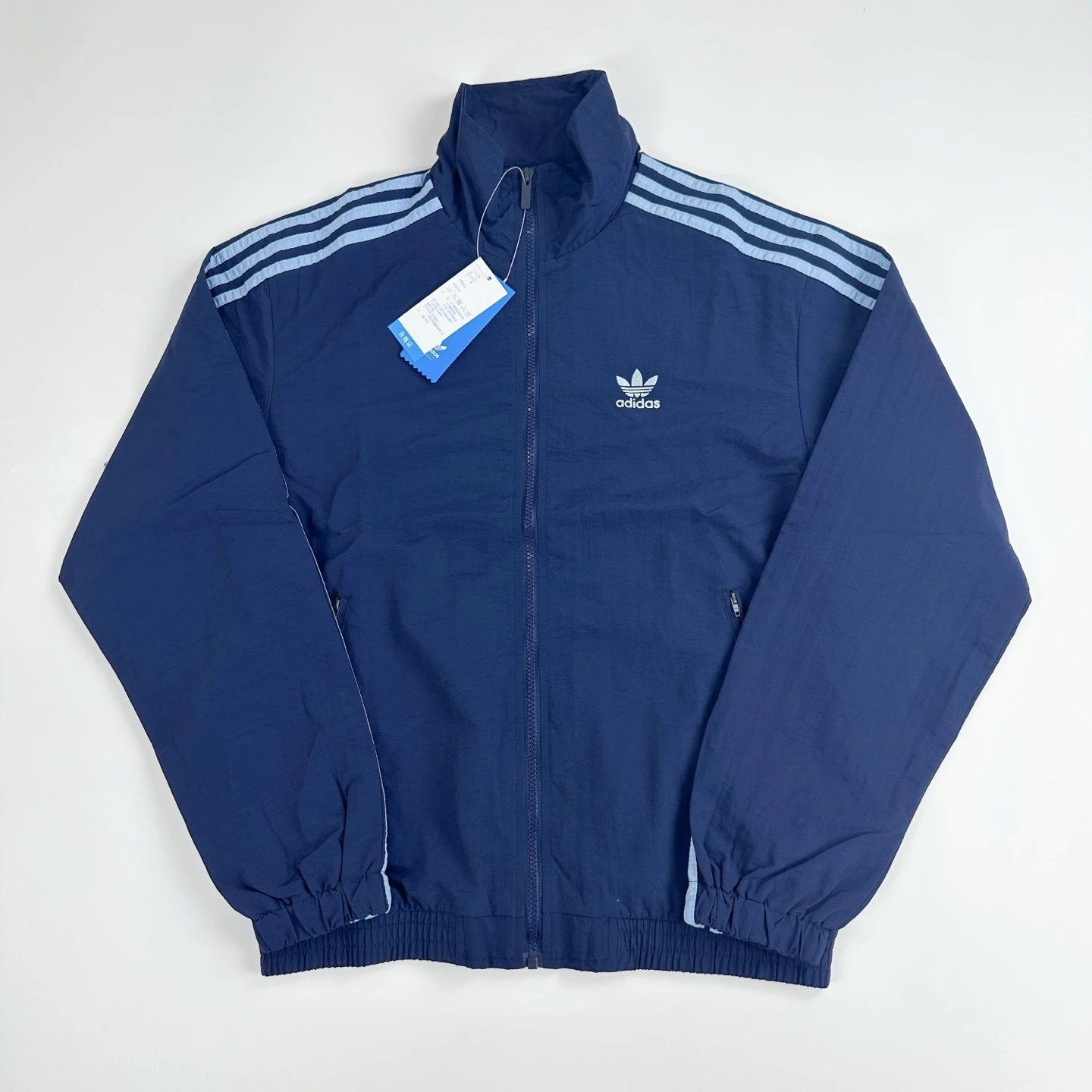 Adidas Windbreaker Black Hooded Jacket Outerwear - 11