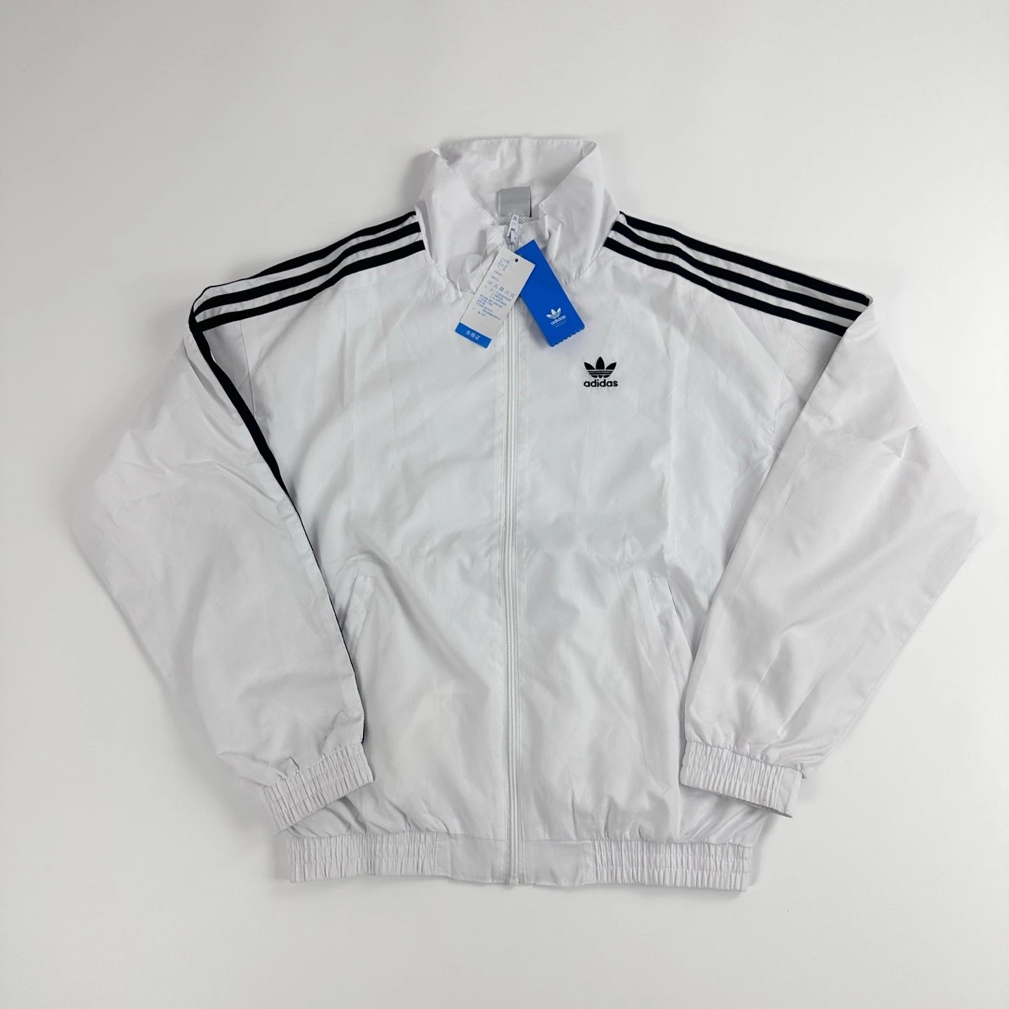Adidas Windbreaker Black Hooded Jacket Outerwear - 17