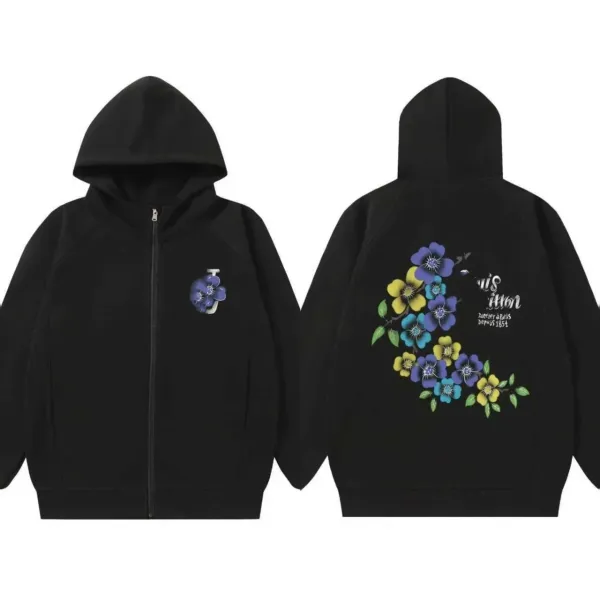 Design Rainbow Lightning Hoodie Black - 7