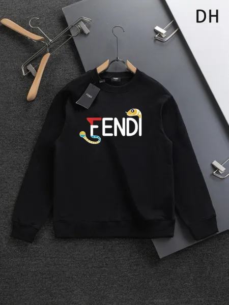 Fendi Roma Logo Crewneck Sweatshirt White Hoodie - 14