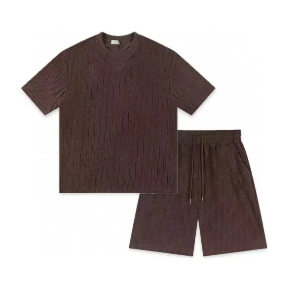 Dior Oblique Jacquard T-Shirt and Shorts Set Navy - 7
