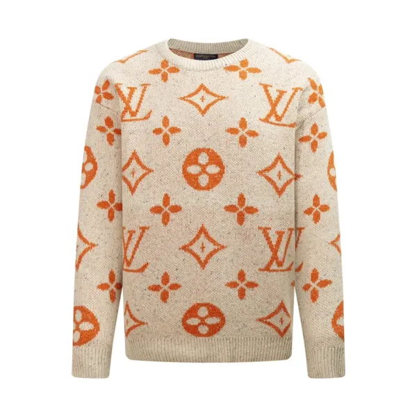 Gucci GG Monogram Knit Sweater Gray - 7