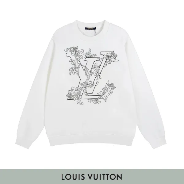 Louis Vuitton Logo Print Black Sweatshirt Sweater - 13