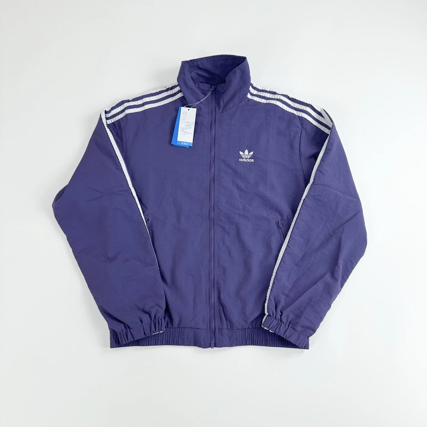 Adidas Windbreaker Black Hooded Jacket Outerwear - 9