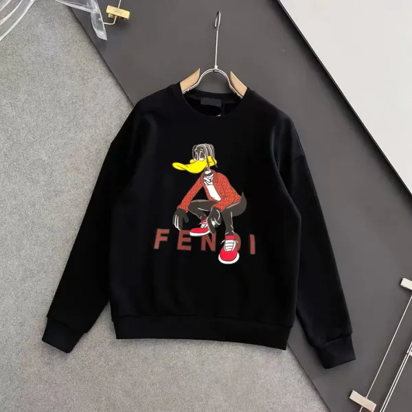 Fendi Roma Logo Crewneck Sweatshirt White Hoodie - 10