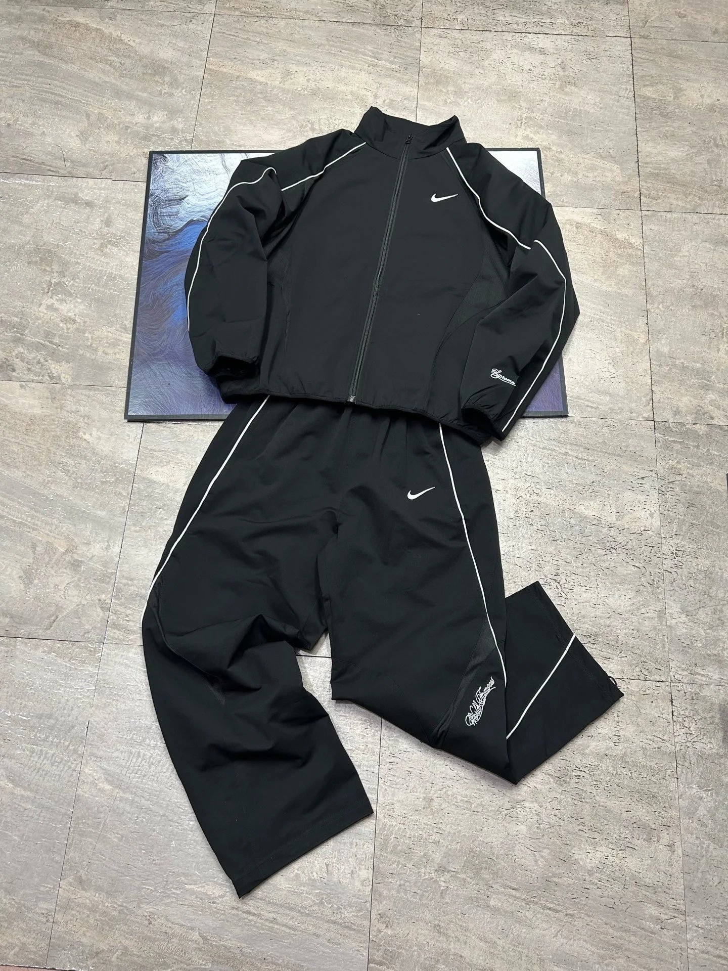 休闲宽松运动风衣套装009 9