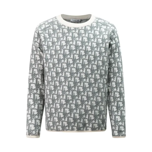 Gucci GG Monogram Knit Sweater Gray - 11